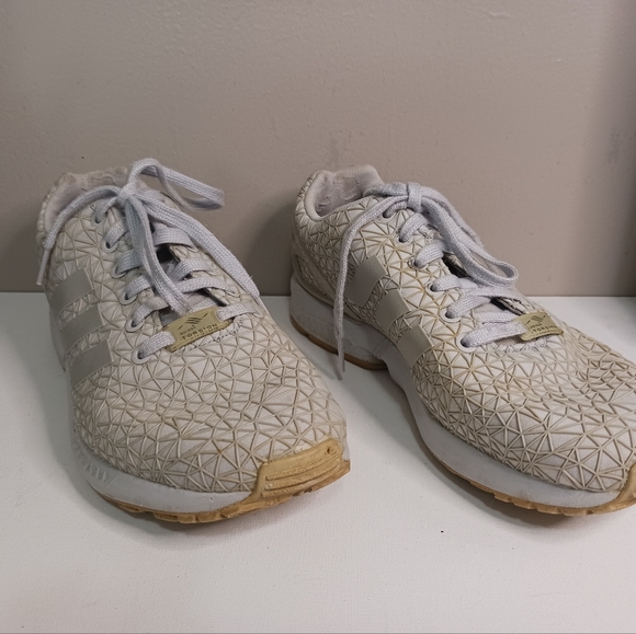 adidas Other - Men's Adidas ZX Flux torsion running trainer sneakers, size 8 color off white